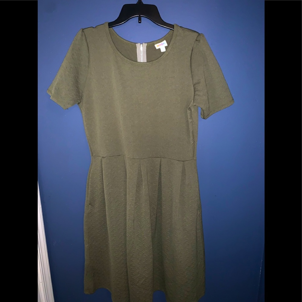 BNWOT LLR Solid Green Amelia Dress 2XL